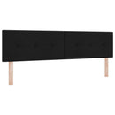 vidaXL Boxspring ágy matraccal fejtámlával Fekete 180 x 200 cm Szövet