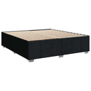 vidaXL Boxspring ágy matraccal fejtámlával Fekete 180 x 200 cm Szövet