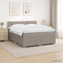 vidaXL Boxspring ágy matraccal Tópszínű 140 x 200 cm Szövet
