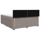 vidaXL Boxspring ágy matraccal Tópszínű 180 x 200 cm Szövet