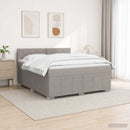vidaXL Boxspring ágy matraccal Tópszínű 140 x 200 cm Szövet