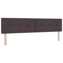 vidaXL Boxspring ágy matraccal Sötét Barna 200 x 200 cm Szövet