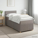 vidaXL Boxspring ágy matraccal fejtámlával Tópszínű 80 x 200 cm Szövet