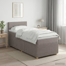 vidaXL Boxspring ágy matraccal Tópszínű 100 x 200 cm Szövet