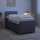vidaXL Boxspring ágy matraccal Tópszínű 100 x 200 cm Szövet