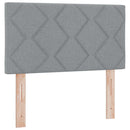vidaXL Boxspring ágy matraccal Világosszürke 80 x 200 cm Szövet