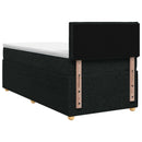 vidaXL Boxspring ágy matraccal fejtámlával Fekete 80 x 200 cm Szövet
