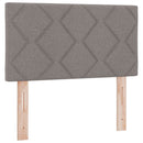 vidaXL Boxspring ágy matraccal fejtámlával Tópszínű 80 x 200 cm Szövet