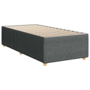 vidaXL Boxspring ágy matraccal Sötétszürke 90 x 200 cm Szövet