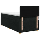 vidaXL Boxspring ágy matraccal fejtámlával Fekete 100 x 200 cm Szövet