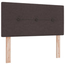 vidaXL Boxspring ágy matraccal Sötét Barna 100 x 200 cm Szövet