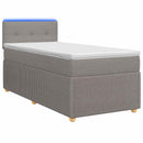 vidaXL Boxspring ágy matraccal Tópszínű 100 x 200 cm Szövet