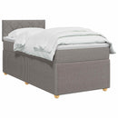 vidaXL Boxspring ágy matraccal Tópszínű 100 x 200 cm Szövet