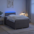 vidaXL Boxspring ágy matraccal Tópszínű 120 x 190 cm Szövet