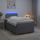 vidaXL Boxspring ágy matraccal Világosszürke 120 x 200 cm Szövet