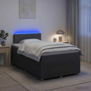 vidaXL Boxspring ágy matraccal Sötétszürke 120 x 190 cm Szövet