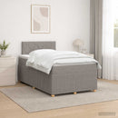 vidaXL Boxspring ágy matraccal Tópszínű 120 x 190 cm Szövet