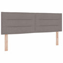 vidaXL Boxspring ágy matraccal Tópszínű 140 x 200 cm Szövet