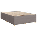 vidaXL Boxspring ágy matraccal Tópszínű 140 x 200 cm Szövet