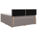 vidaXL Boxspring ágy matraccal Tópszínű 140 x 200 cm Szövet