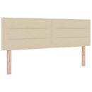 vidaXL Boxspring ágy matraccal Krémszínű 140 x 200 cm Szövet