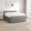 vidaXL Boxspring ágy matraccal Tópszínű 140 x 190 cm Szövet