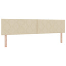 vidaXL Boxspring ágy matraccal Krémszínű 200 x 200 cm Szövet
