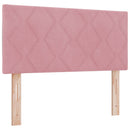 vidaXL Boxspring ágy matraccal Rózsaszín 100 x 200 cm Bársony