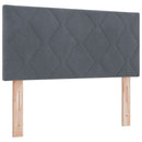 vidaXL Boxspring ágy matraccal Sötétszürke 120 x 190 cm Bársony