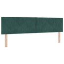 vidaXL Boxspring ágy matraccal Sötétzöld 180 x 200 cm Bársony
