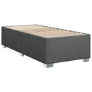 vidaXL Boxspring ágy matraccal Sötétszürke 80 x 200 cm Szövet