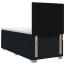vidaXL Boxspring ágy matraccal fejtámlával Fekete 80 x 200 cm Szövet
