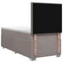 vidaXL Boxspring ágy matraccal fejtámlával Tópszínű 80 x 200 cm Szövet