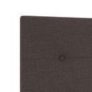 vidaXL Boxspring ágy matraccal Sötét Barna 80 x 200 cm Szövet