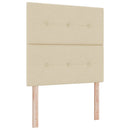 vidaXL Boxspring ágy matraccal Krémszínű 90 x 190 cm Szövet