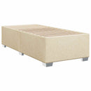 vidaXL Boxspring ágy matraccal Krémszínű 90 x 190 cm Szövet