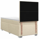 vidaXL Boxspring ágy matraccal Krémszínű 90 x 190 cm Szövet