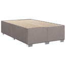 vidaXL Boxspring ágy matraccal Tópszínű 120 x 190 cm Szövet