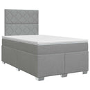 vidaXL Boxspring ágy matraccal Világosszürke 120 x 190 cm Szövet