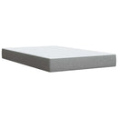 vidaXL Boxspring ágy matraccal Világosszürke 120 x 190 cm Szövet