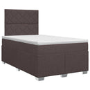 vidaXL Boxspring ágy matraccal Sötét Barna 120 x 190 cm Szövet