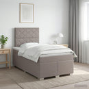 vidaXL Boxspring ágy matraccal Tópszínű 120 x 200 cm Szövet