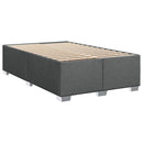 vidaXL Boxspring ágy matraccal Sötétszürke 120 x 200 cm Szövet