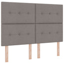 vidaXL Boxspring ágy matraccal Tópszínű 140 x 190 cm Szövet