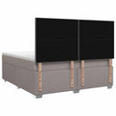 vidaXL Boxspring ágy matraccal Tópszínű 140 x 190 cm Szövet