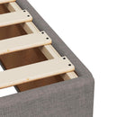vidaXL Boxspring ágy matraccal Tópszínű 140 x 200 cm Szövet