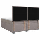 vidaXL Boxspring ágy matraccal Tópszínű 140 x 200 cm Szövet