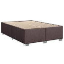 vidaXL Boxspring ágy matraccal Sötét Barna 140 x 200 cm Szövet