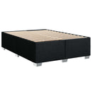 vidaXL Boxspring ágy matraccal fejtámlával Fekete 160 x 200 cm Szövet