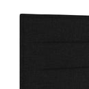 vidaXL Boxspring ágy matraccal fejtámlával Fekete 180 x 200 cm Szövet